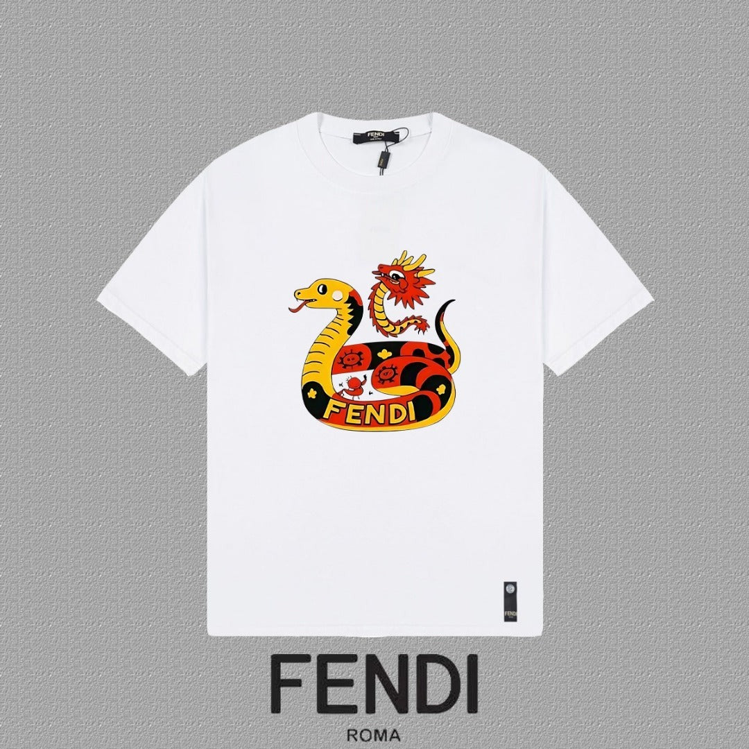 Fendi 2026 Men's Short-Sleeve T-Shirt Cotton 806090