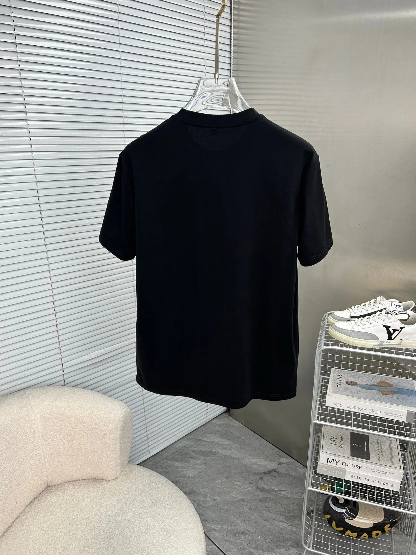 CD 2026 Short Sleeve T-Shirt Black White Cotton 317014