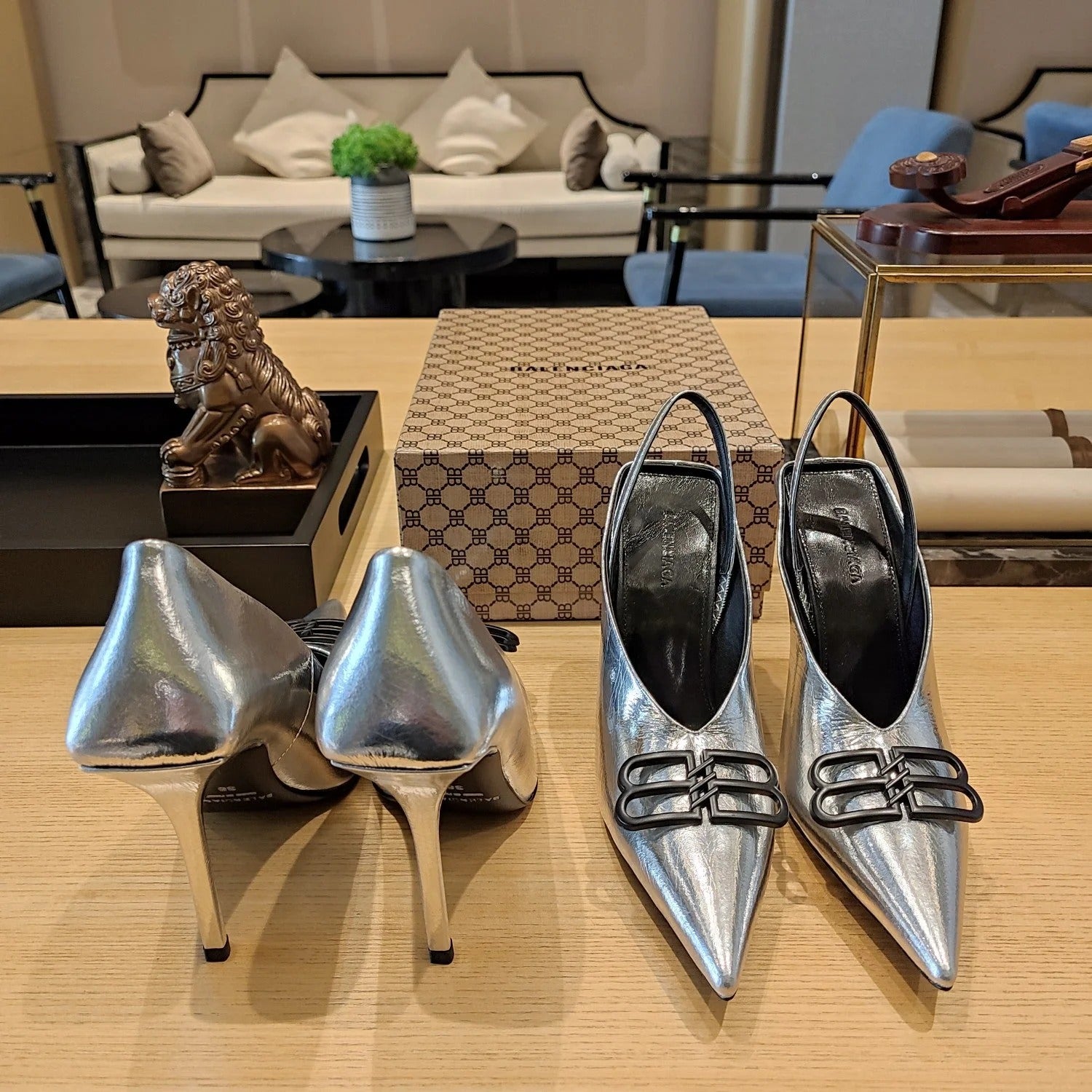 Balenciaga 26s High Heel Pump 90 Genuine Leather