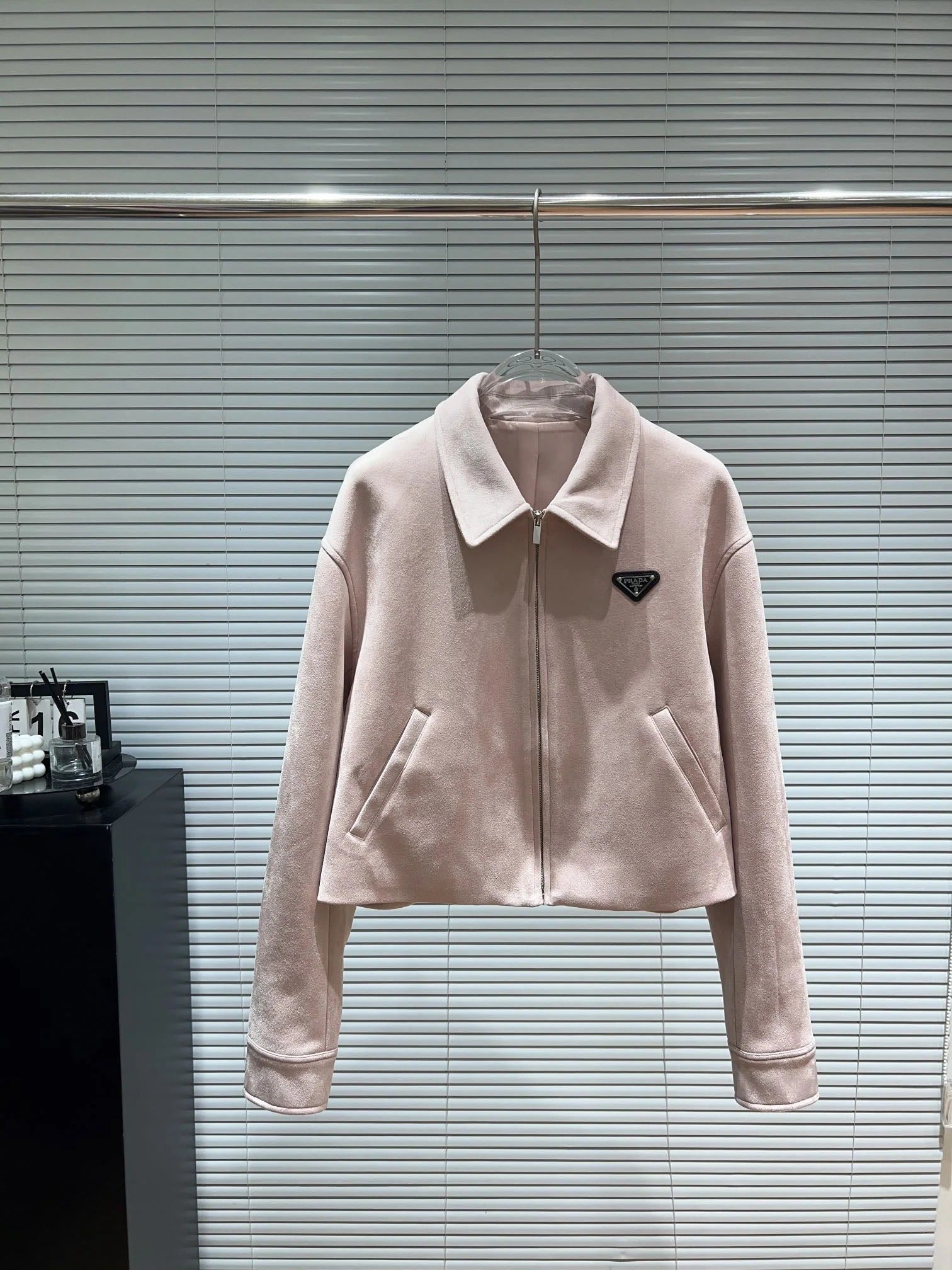 PRADA 25S SUEDE LAPEL JACKET 554
