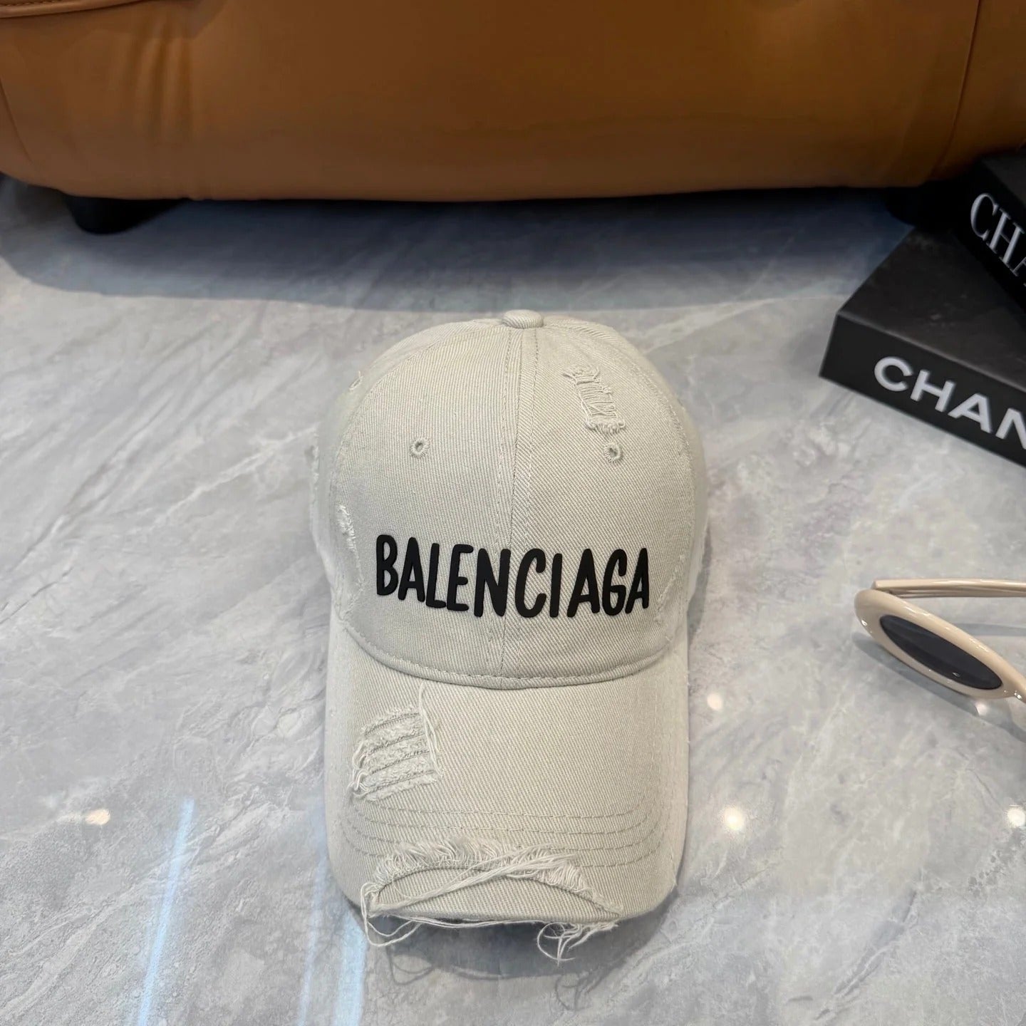 Balenciaga Washed And Distressed Baseball Cap 250025