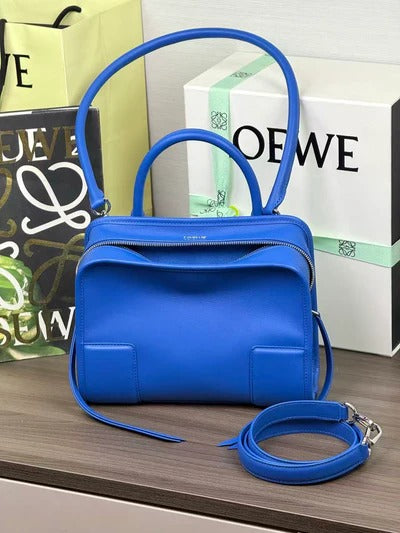 Loewe Amazona 180 Bag 24.5cm Blue Calfskin