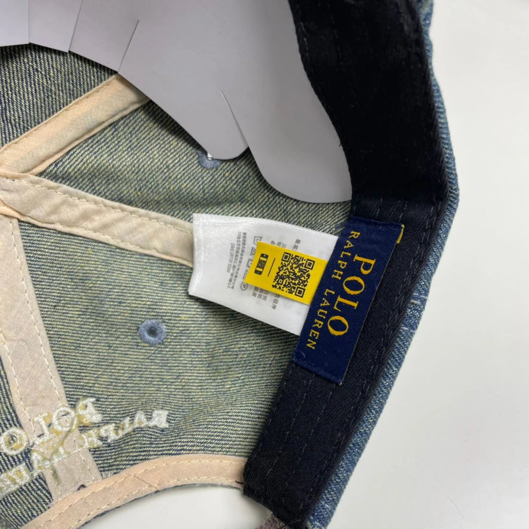 Denim Bear Baseball Cap 240657
