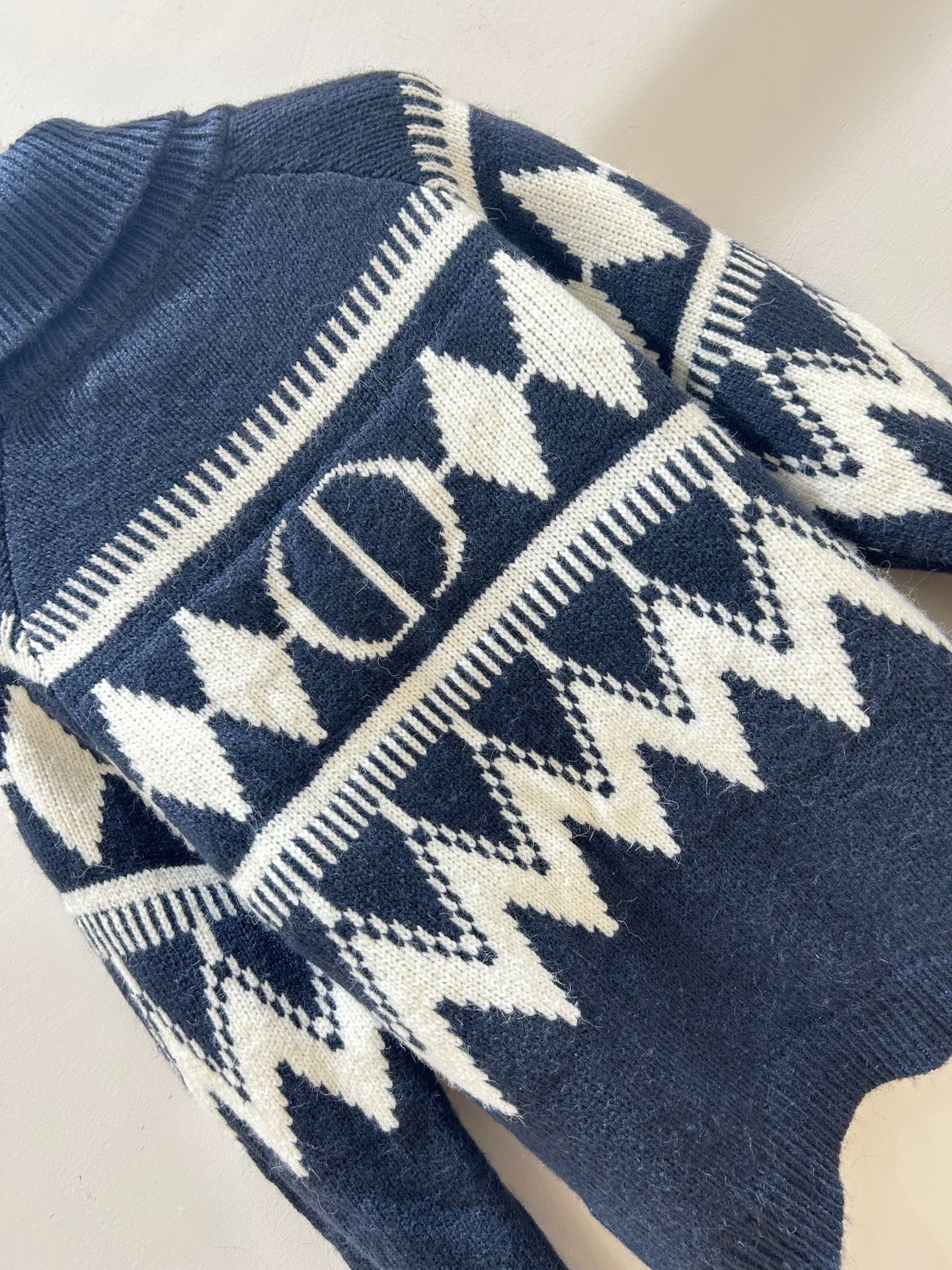 DIOR 25S PATTERNED TURTLENECK SWEATER 718