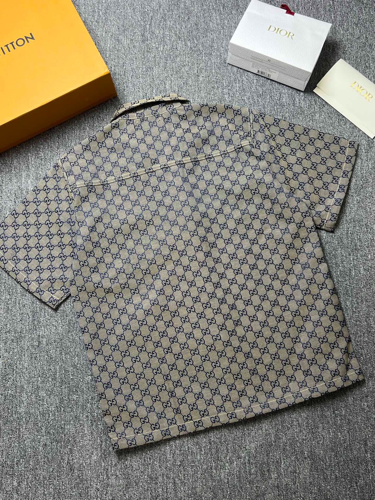 GC 2026 Men's Shirt Taupe Blue Denim 640789