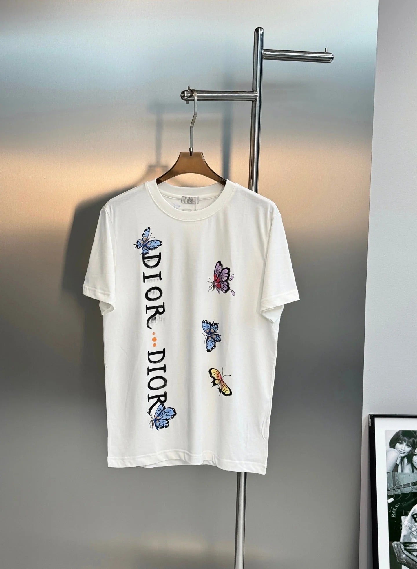 CD 2026 Streetwear T-shirt Butterfly Cotton 316509