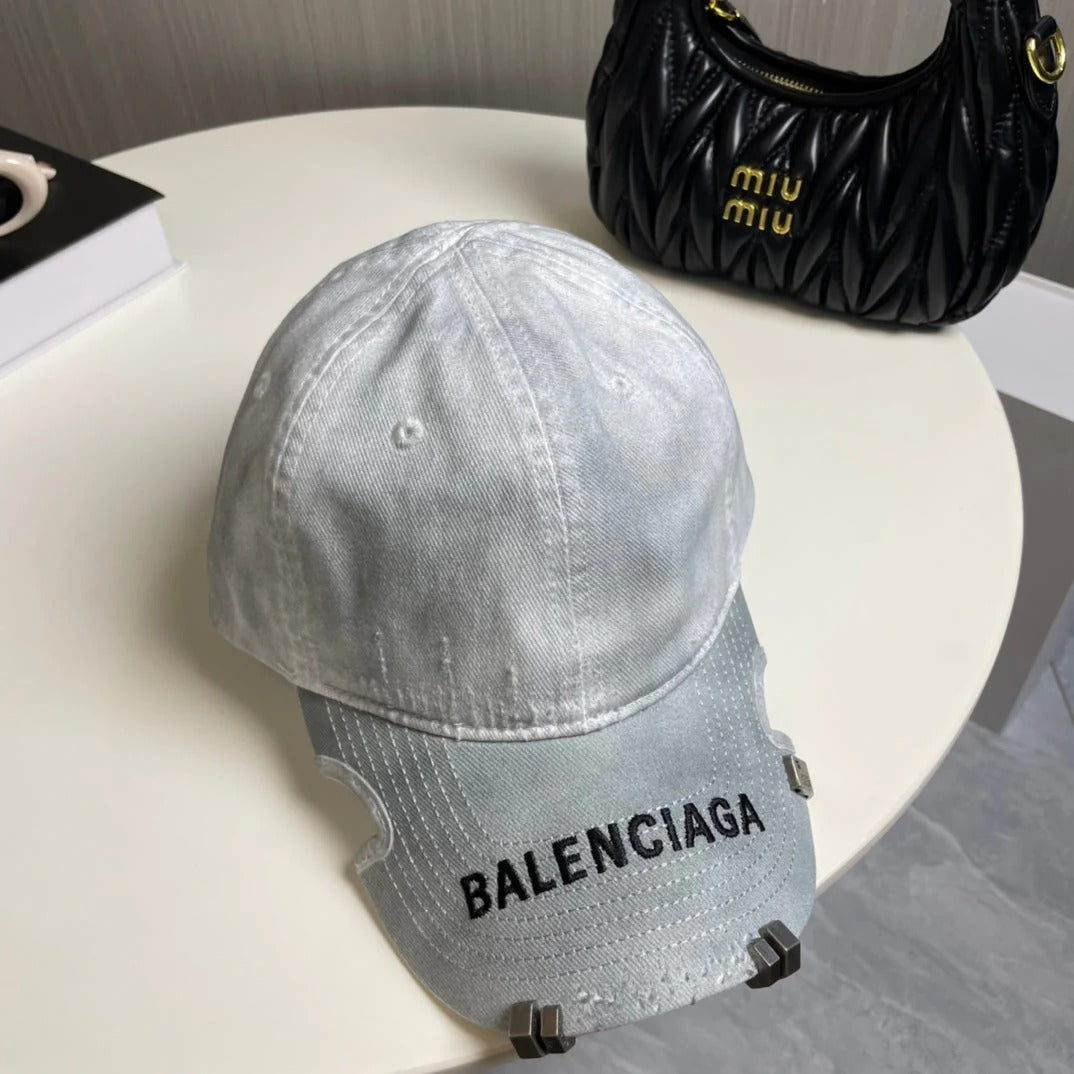 Balenciaga Baseball Cap Denim Cotton 269046