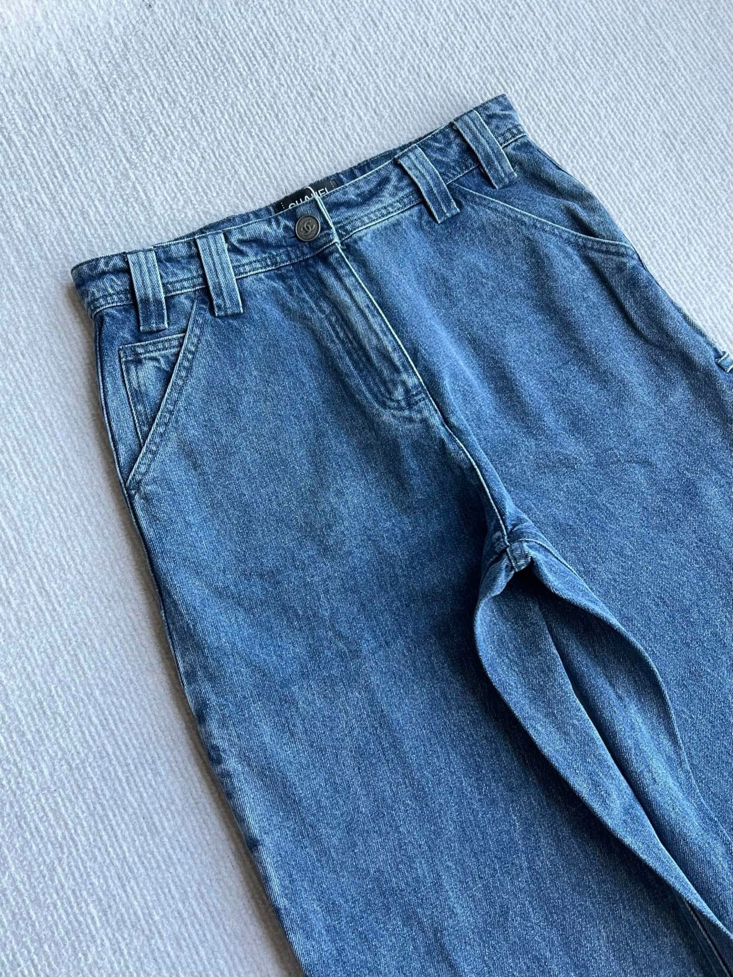 Chanel 2026 Jean Blue and White Cotton 360032