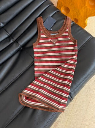 Miu 26s Striped Knit Vest 406085