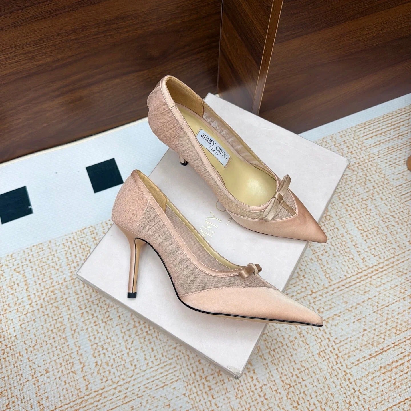 Jimmy Choo 2026 Love Pumps 8.5cm Lace Silk 920809
