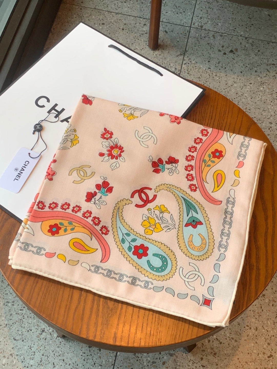 Chanel 26s Scarf 140 In Cashmere Silk 306129