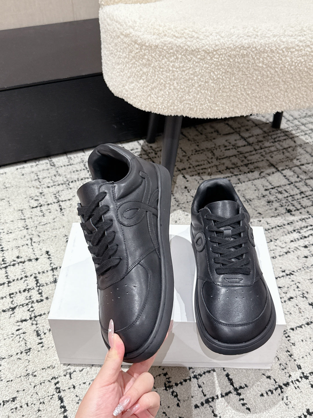 Loewe Jambo Sneaker Black Calfskin 500413