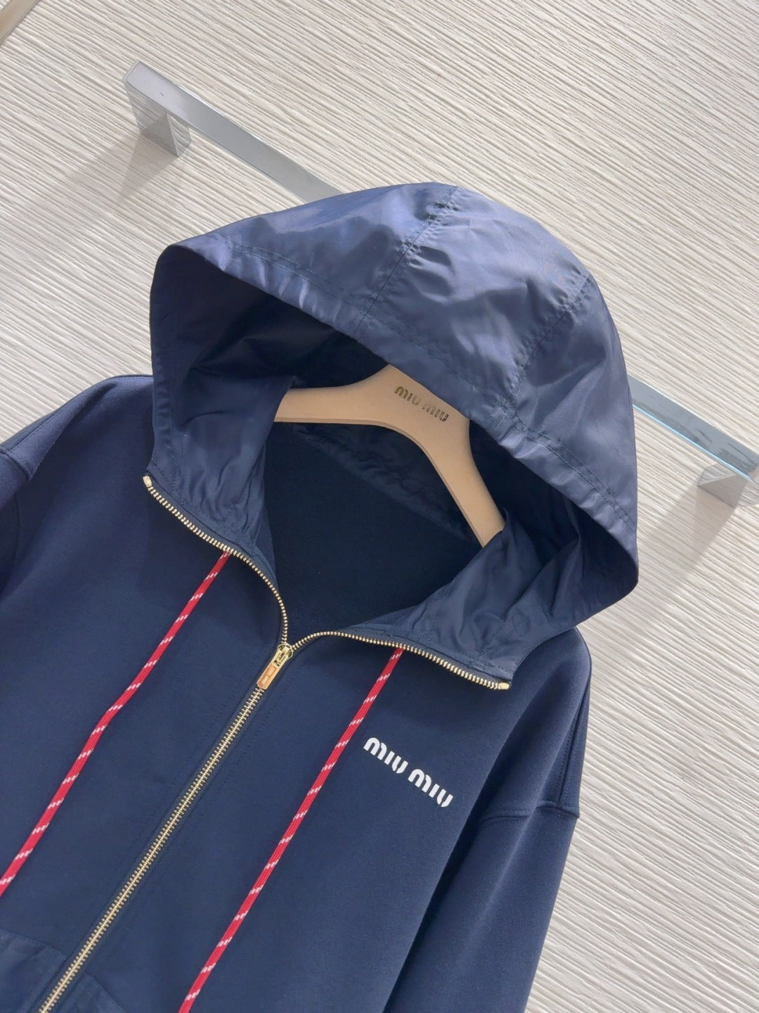 Miu Miu 25 Jacket Dark Blue Cotton