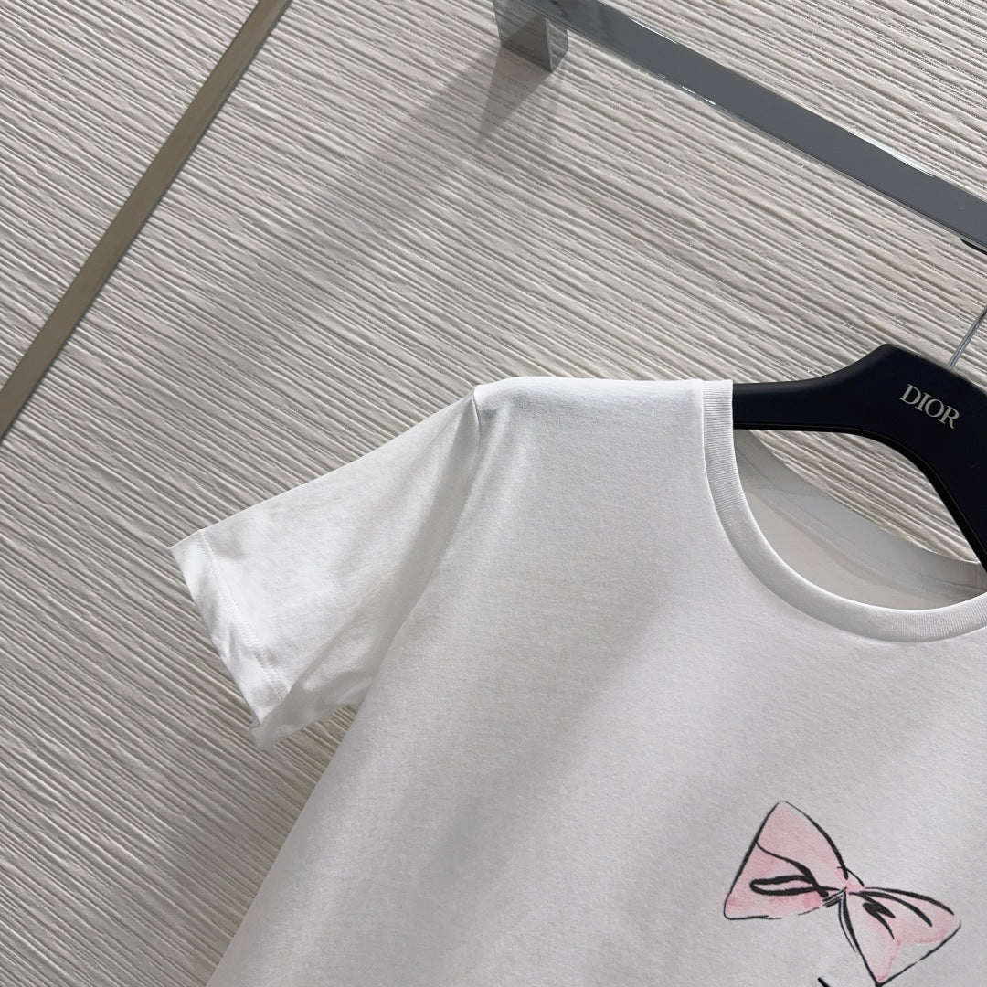 CD 26s Fitted T-Shirt White Cotton 394967