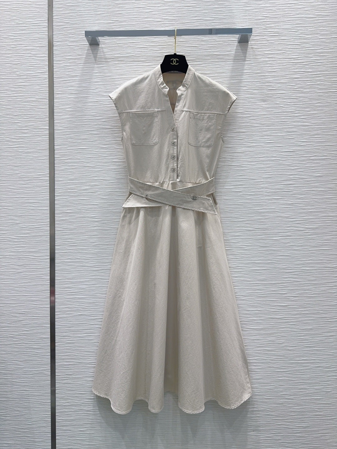 CC 26s Long Dress Light Taupe Denim 395037