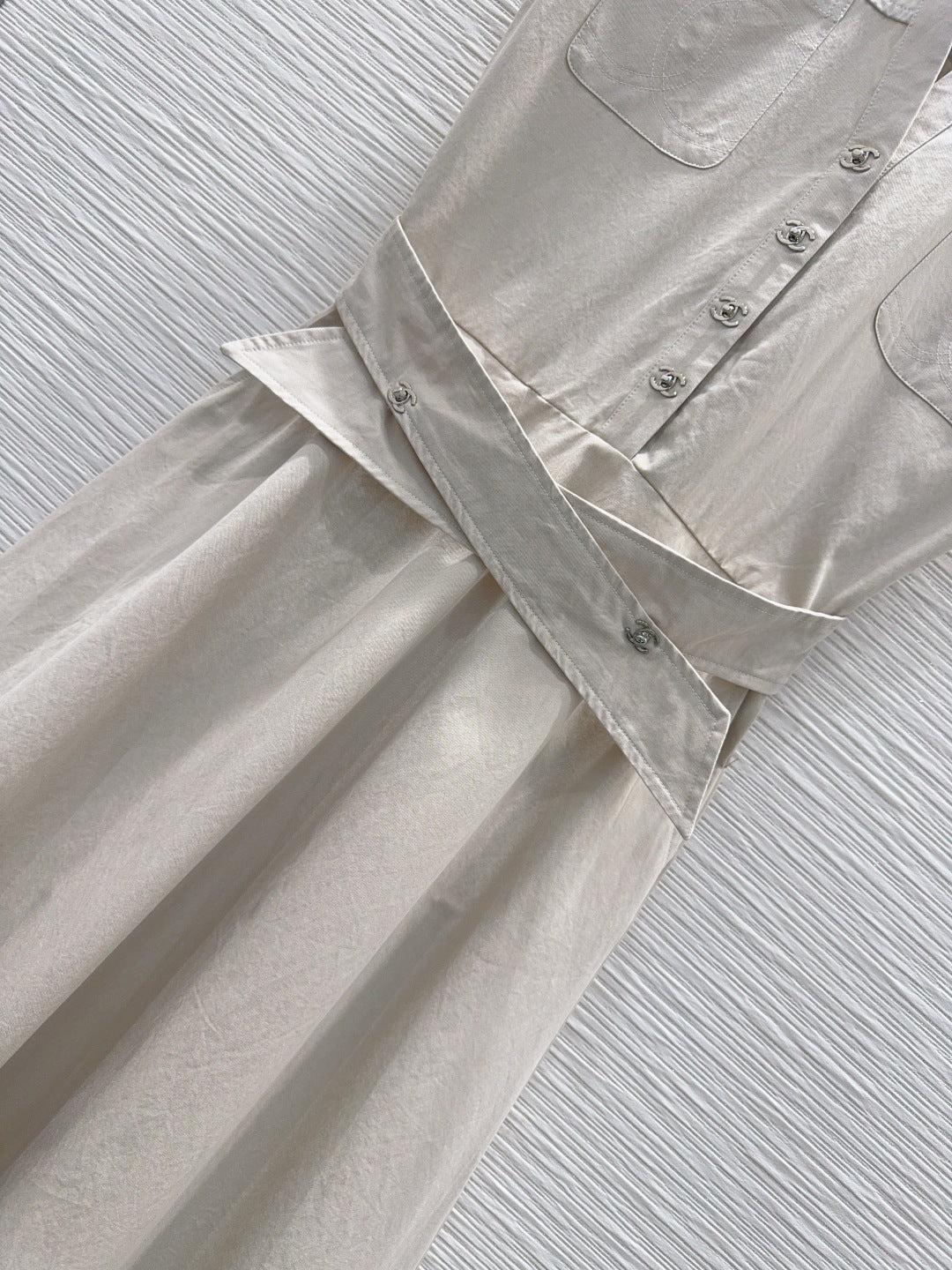 CC 26s Long Dress Light Taupe Denim 395037