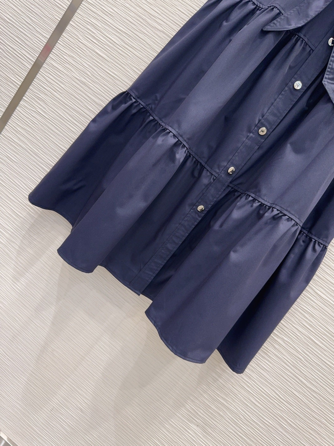 CD 26s Tiered Midi Dress Blue Polyester 394981