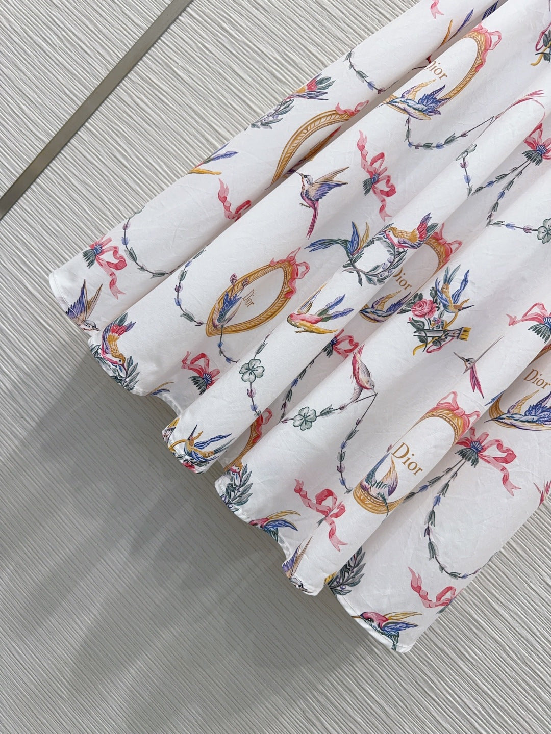 CD 26s Qixi Midi Skirt White Cotton 414412