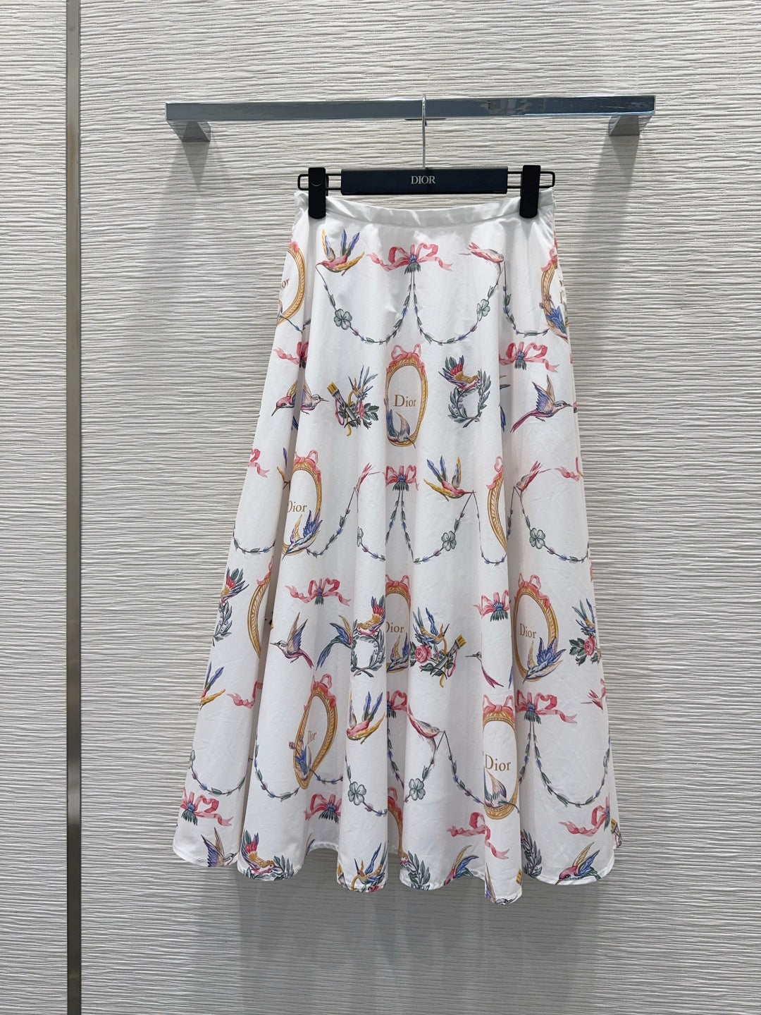 CD 26s Qixi Midi Skirt White Cotton 414412