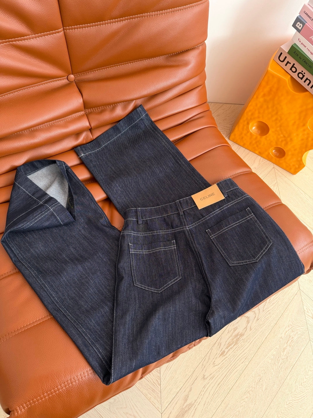 Celine 26S Straight Leg Jeans Black Demin 341456