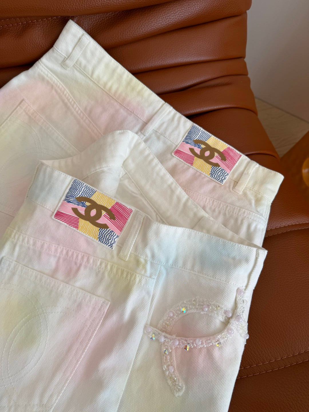 CC 26s Short Rainbow Gradient Washed Denim