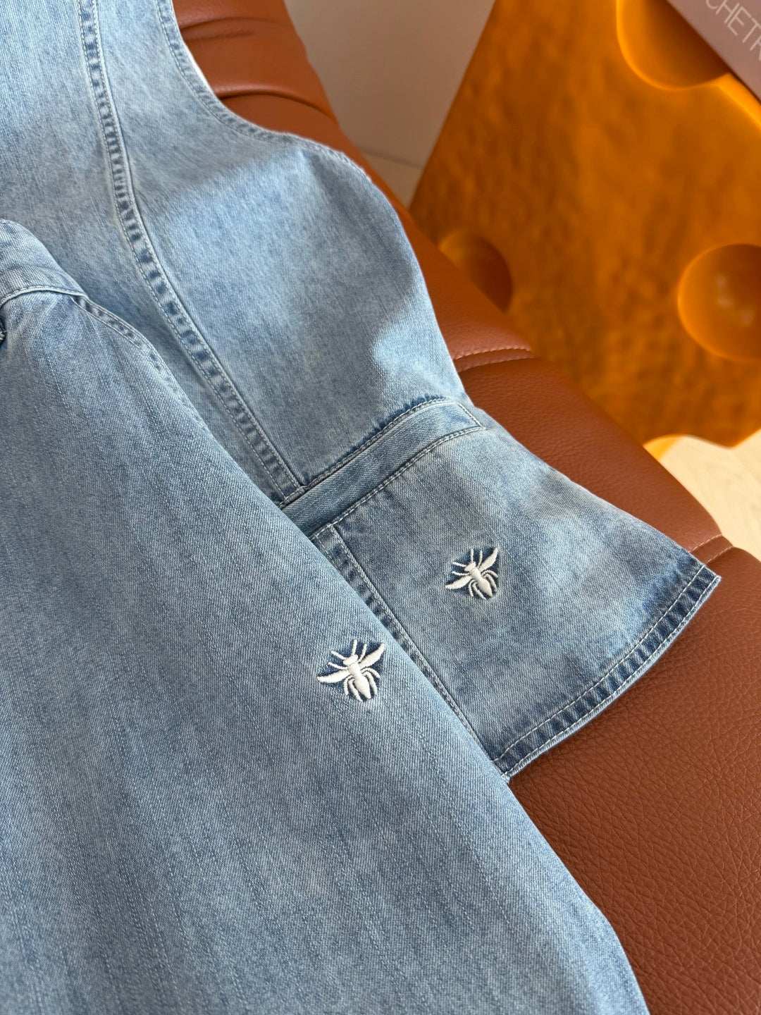 CC 26s Stretch V-neck Denim Vest & Leg Pant 396152