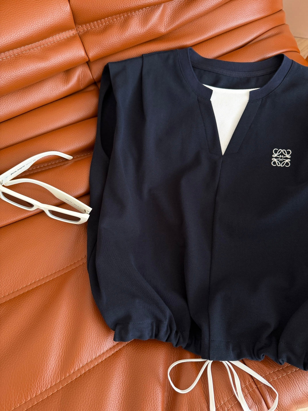 Loewe Essential Set Top & Short Dark Blue Lyocell 396171
