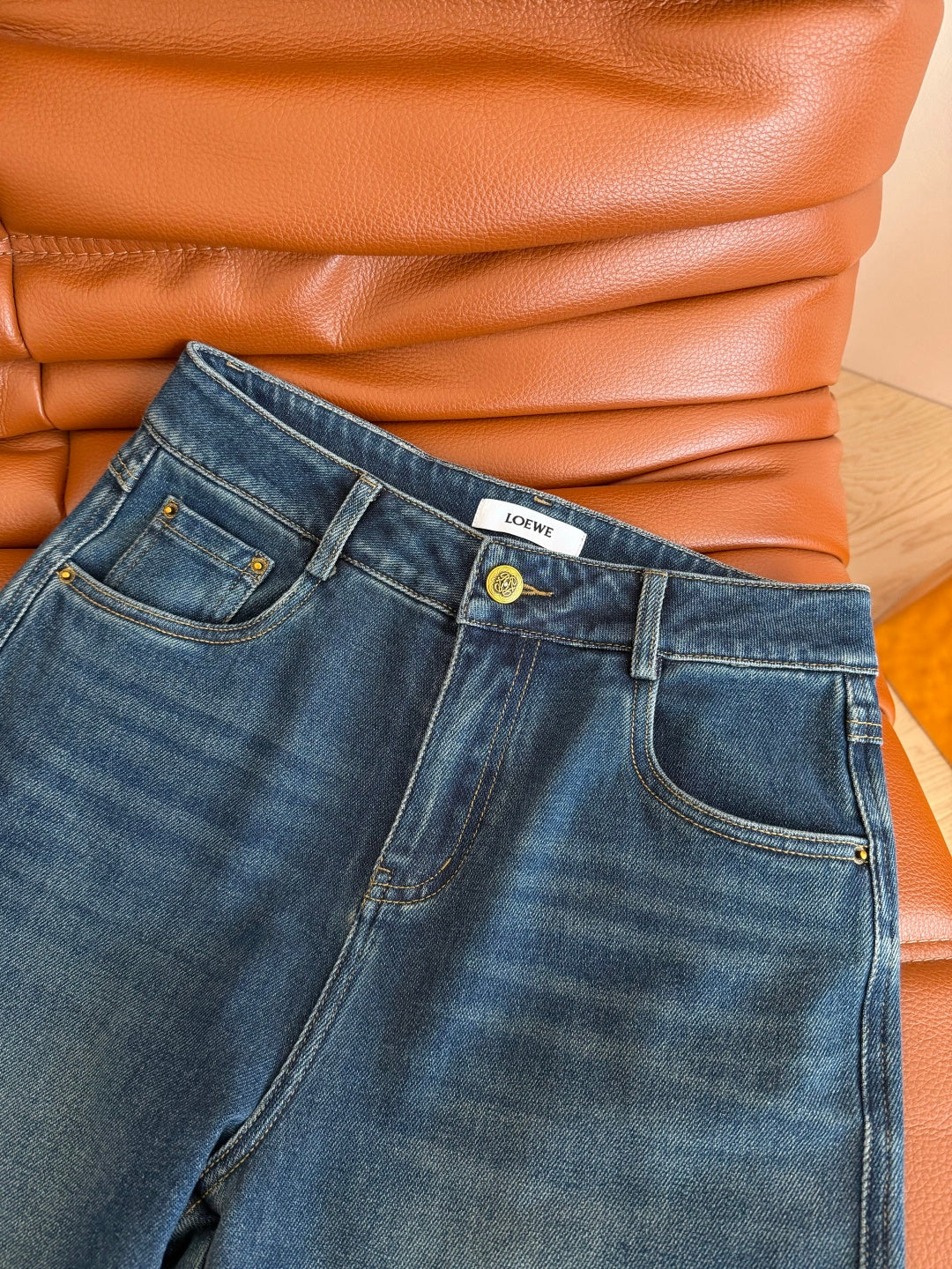 Loewe 26s Straight Leg Jeans Dusty Blue Denim 420918