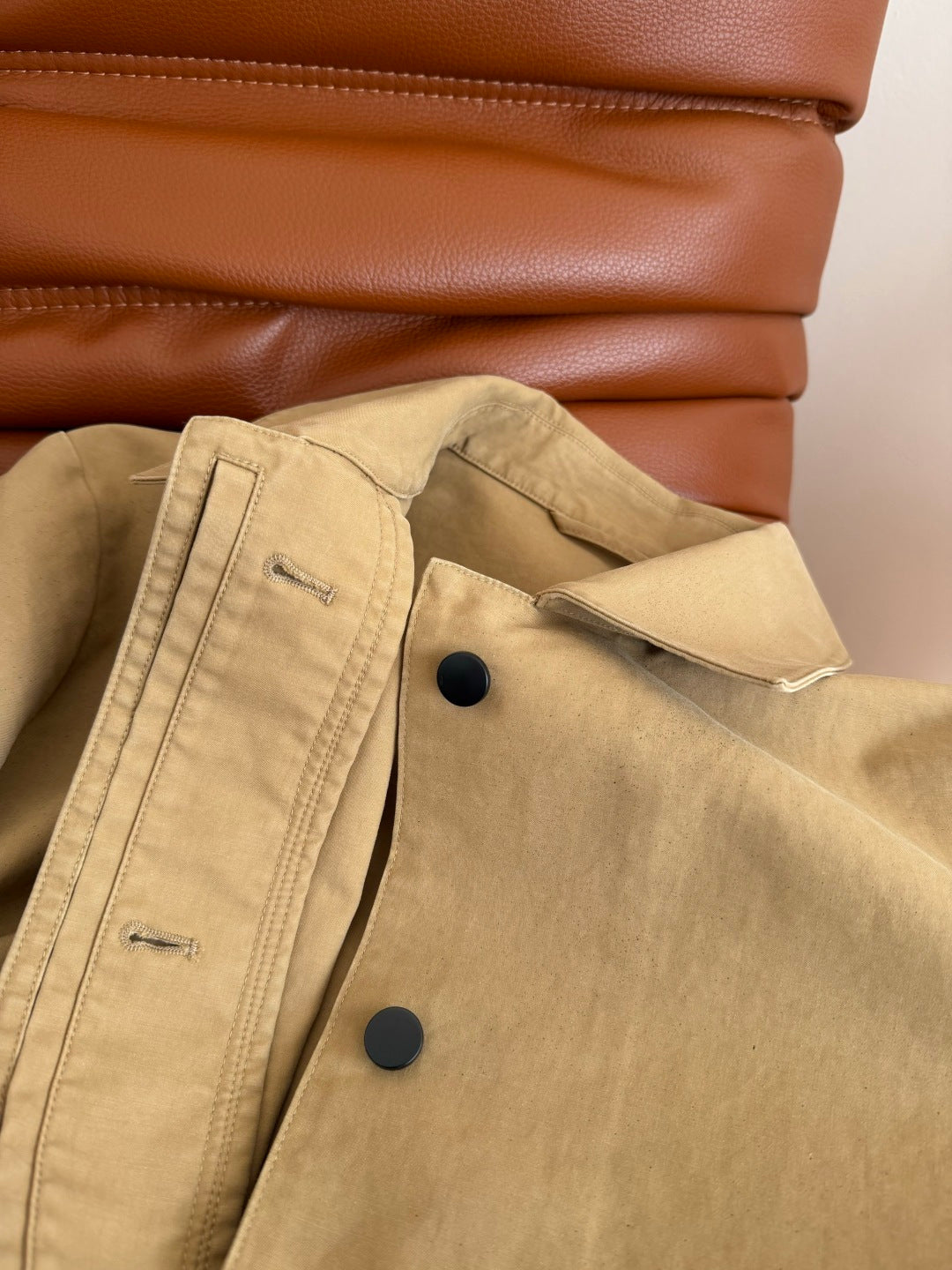 The Row 26s Trench Coat Khaki Cotton 424292