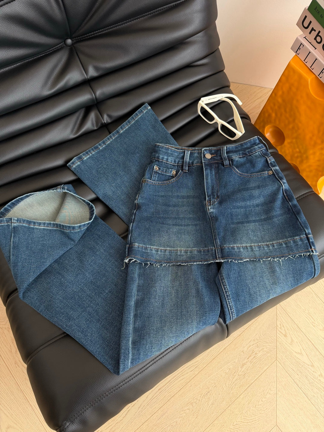 Prada 26s Flared Jeans Dusty Blue Denim 424224