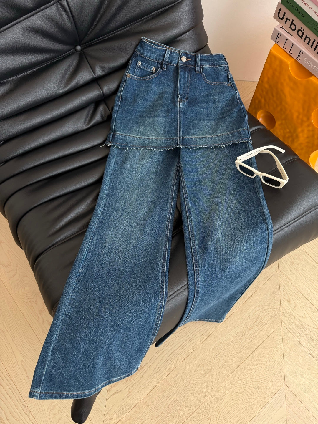 Prada 26s Flared Jeans Dusty Blue Denim 424224