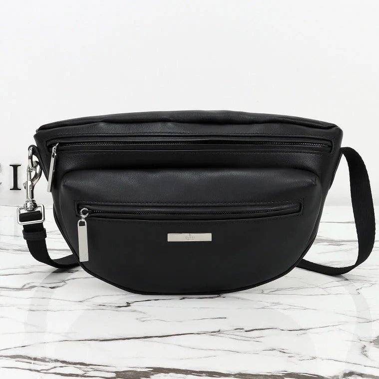 Gucci 2026 Tag Crossbody Bag 30cm Canvas And Calfskin