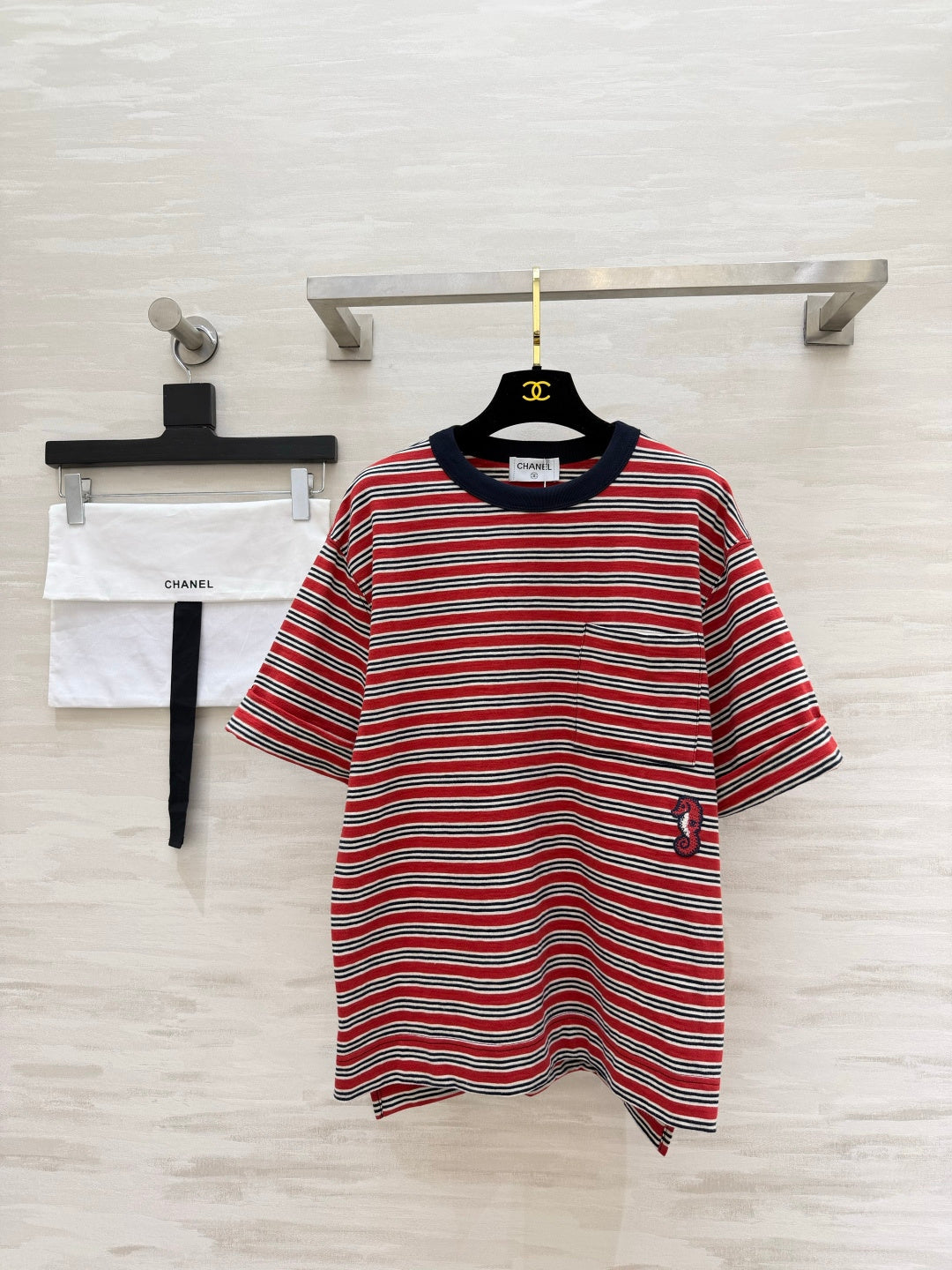 CC Cocobeach T-Shirt Black Red Cotton 394177