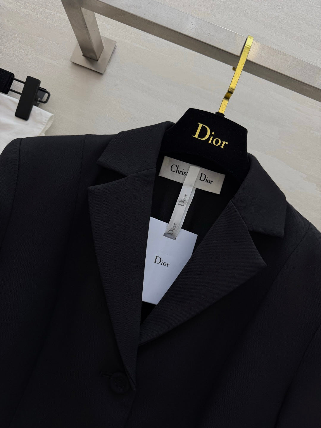 CD 30 Montaigne Bar Jacket Ivory Wool Silk 394142