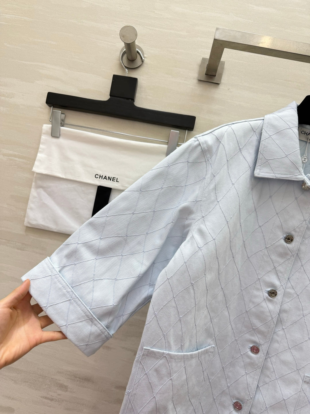 CC 26s Coco Beach Jacket Light Blue Cotton 396995