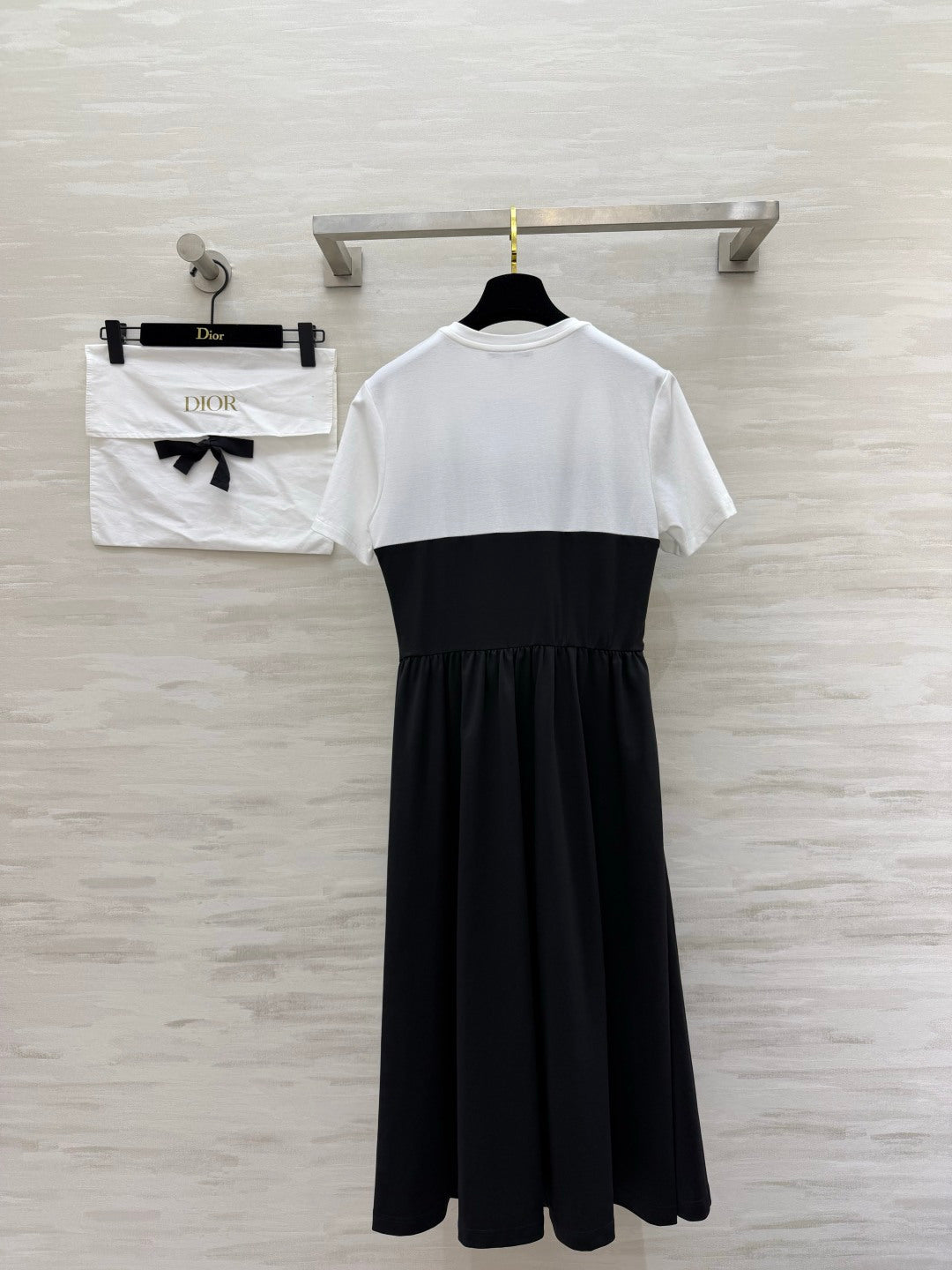 CD 26s Two-Piece Color-Blocked Dress Black White 396964