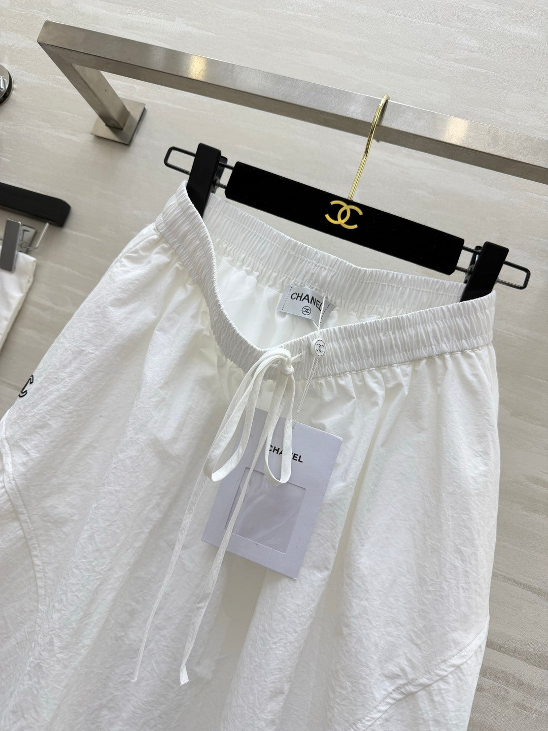 CC 26s Tulip Midi Skirt White Linen 398834