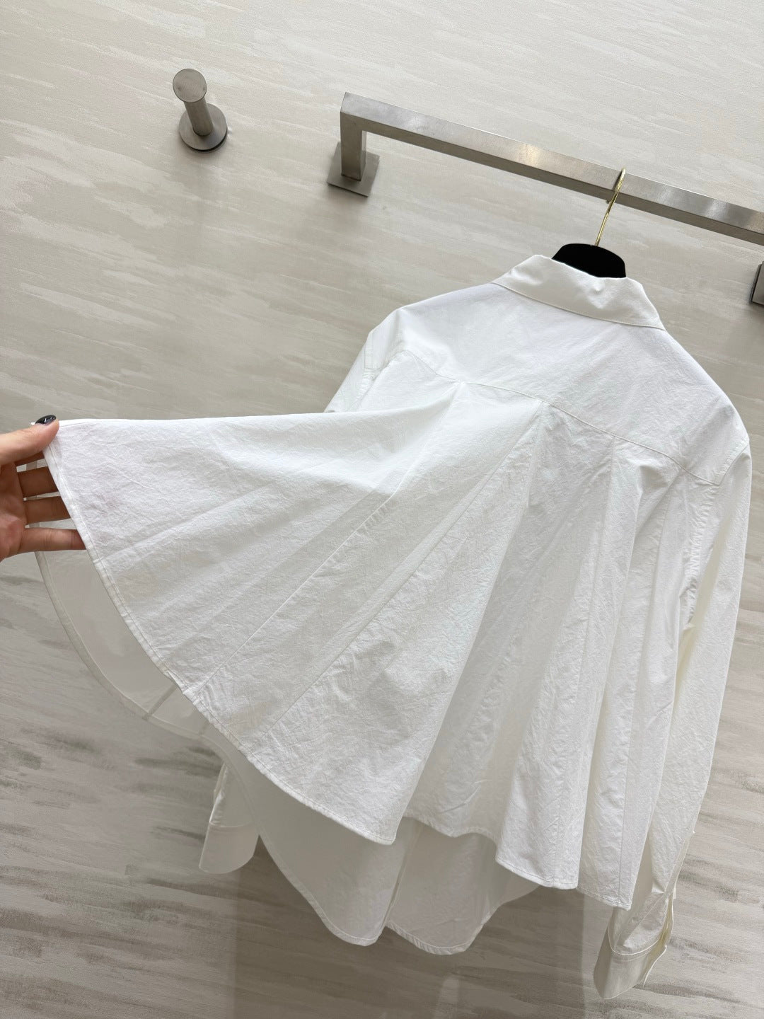 Loewe Embroidered Cotton Shirt White Cotton 410404