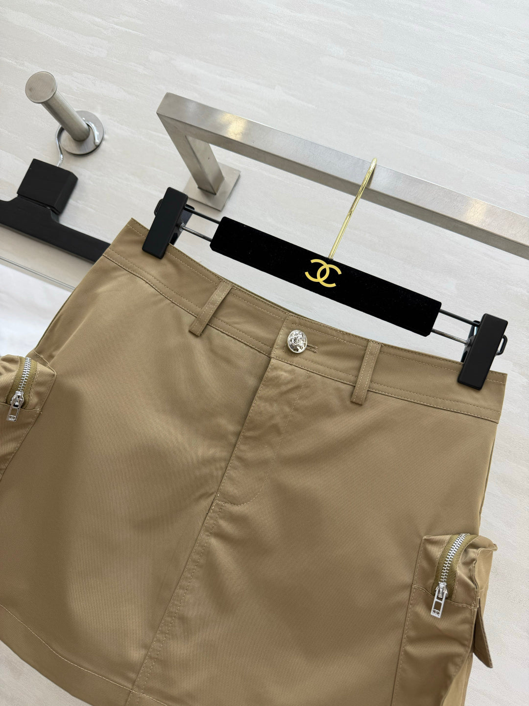 CC 26s Cargo Skirt Khaki Cotton 412080