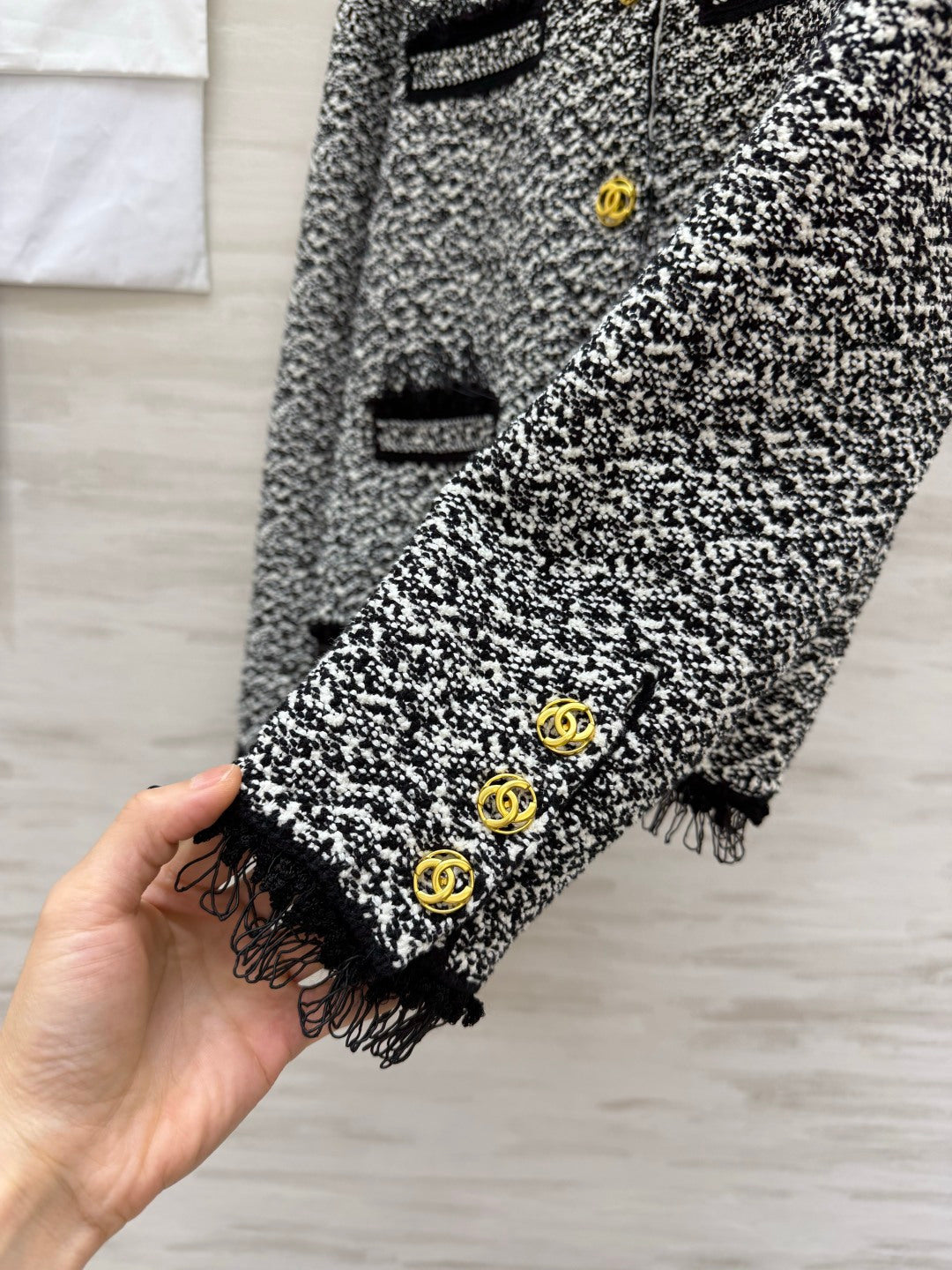 CC 26s Jacket Black White Tweed 416073
