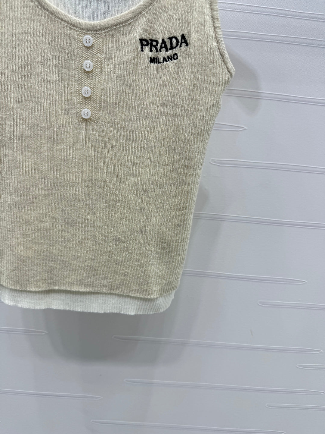Prada 25 Tank Top Wool with Acrylic 233445