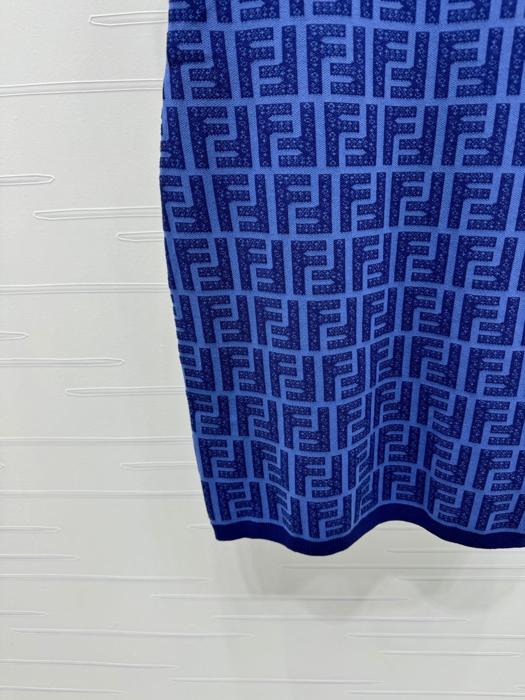 Fendi Blue Knit Mini Dress