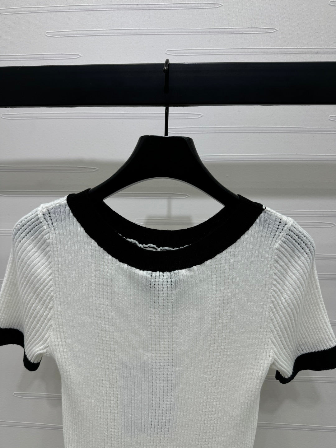 CC 26s Short-Sleeved Top White Wool 373087