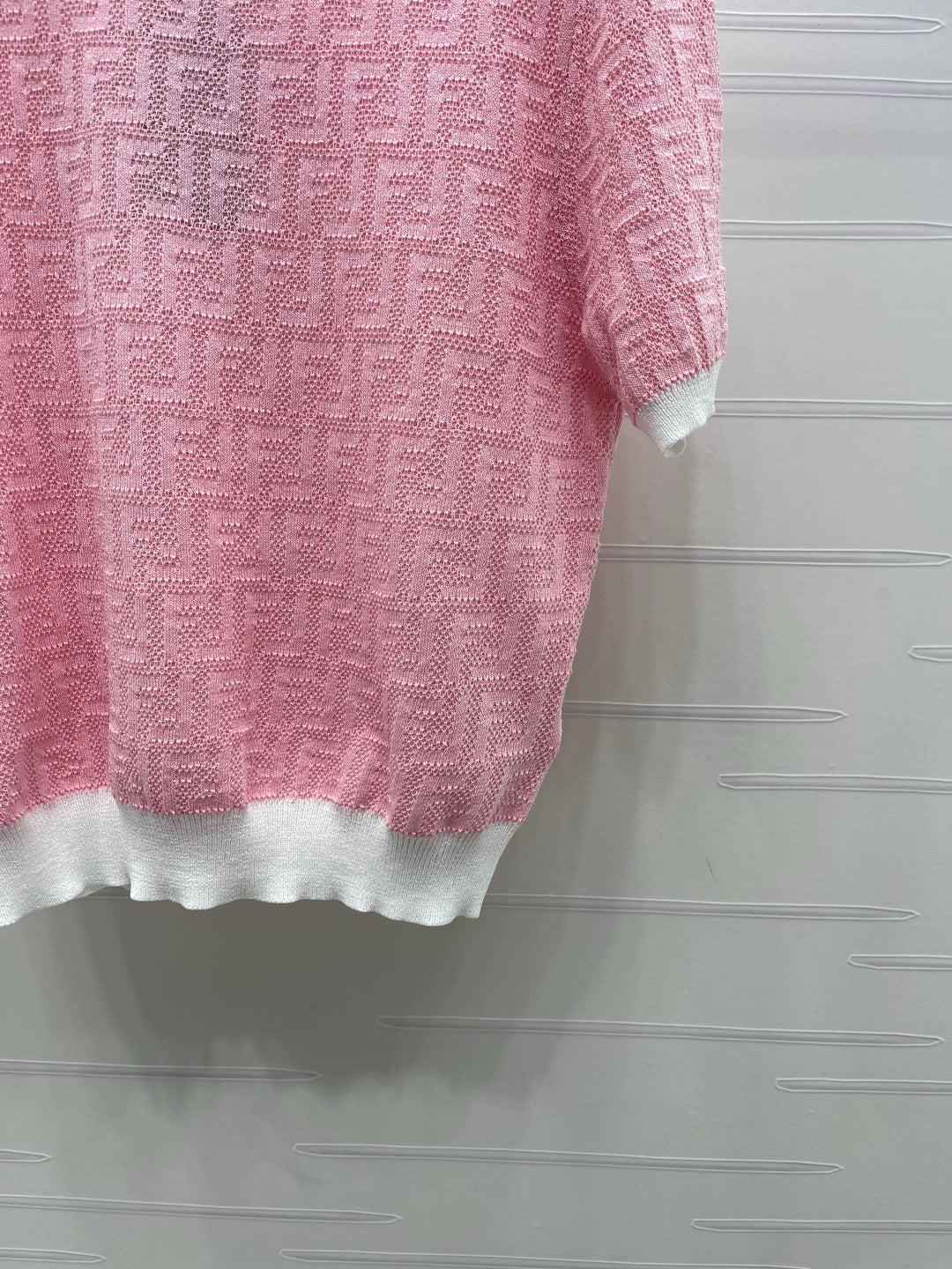 Fendi Wool Crewneck Jumper Grapefruit Viscose 351028