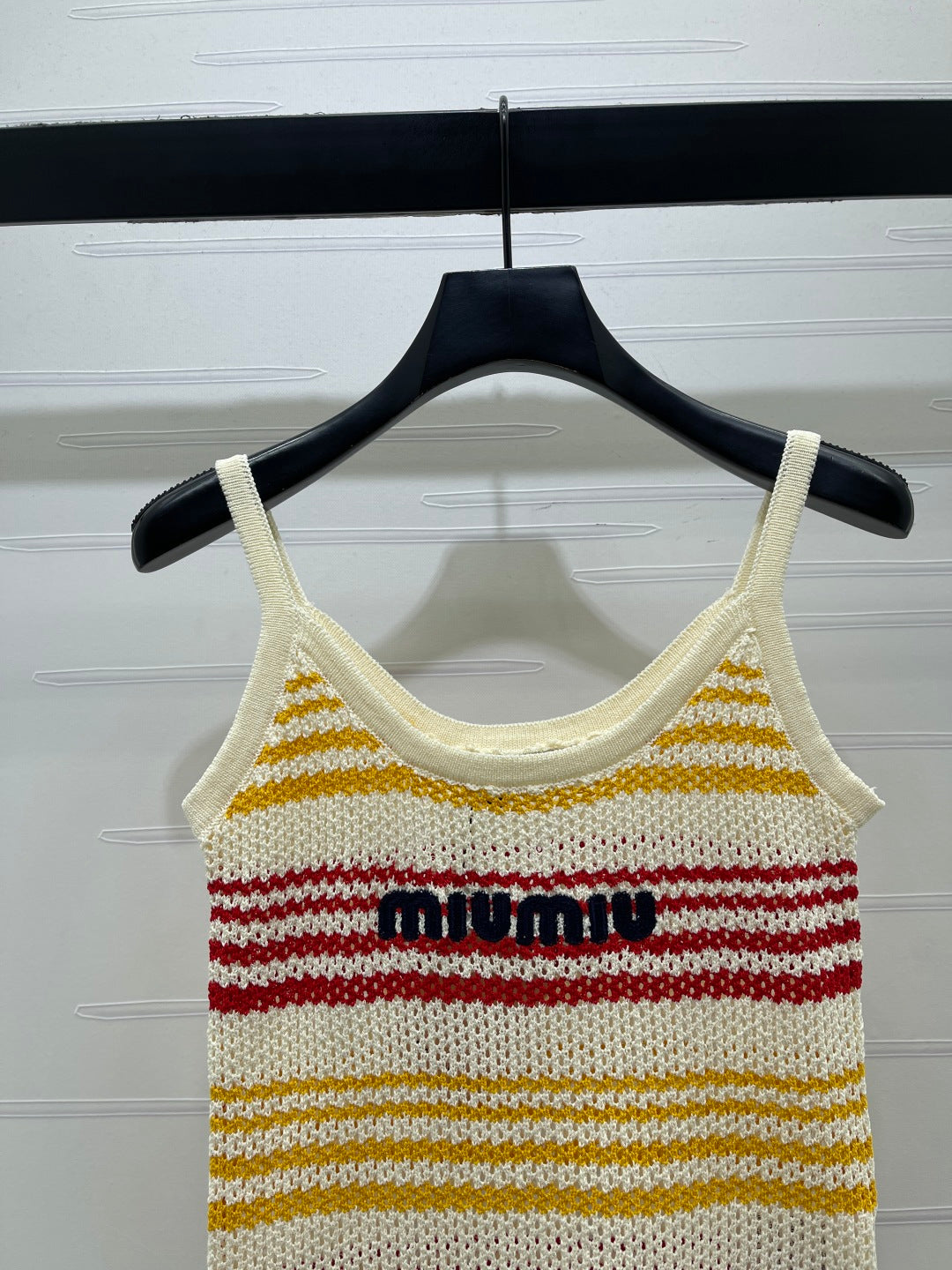 Miu Striped Red Yellow Wool 373128