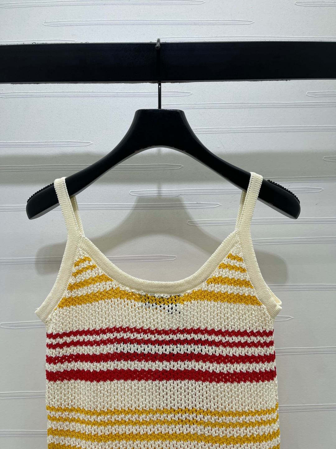 Miu Striped Red Yellow Wool 373128