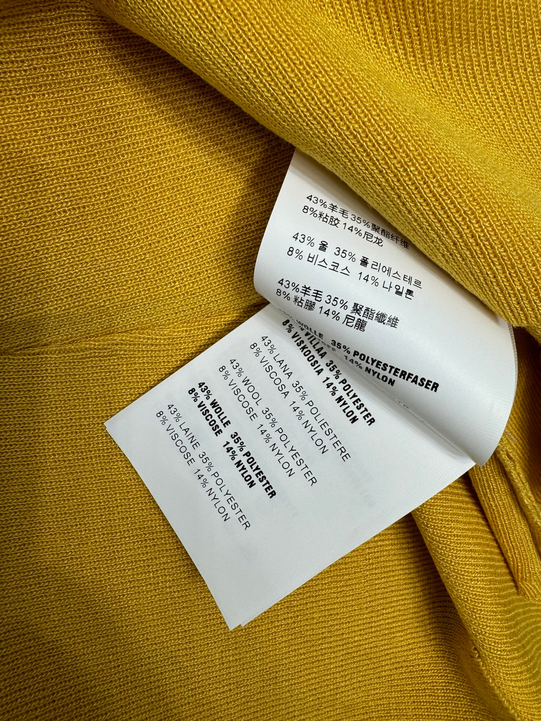 Miu Letter Embroidered Vest Black Yellow Polyester 382106