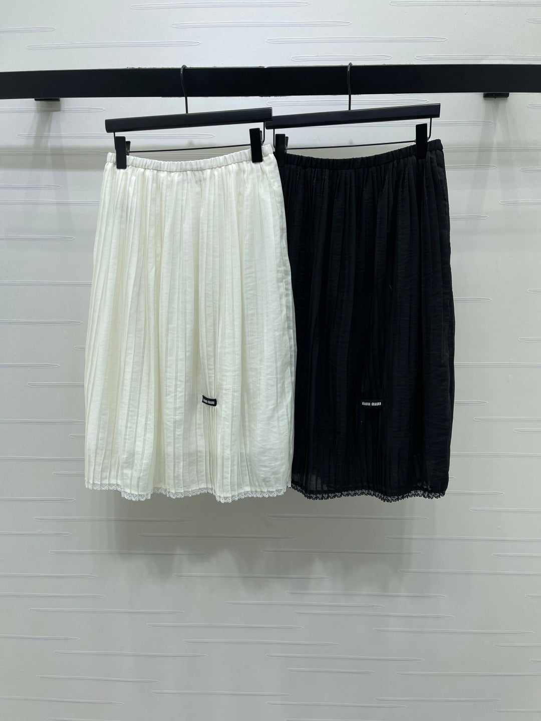 Miu Midi Skirt Cotton Nylon Silk 392682