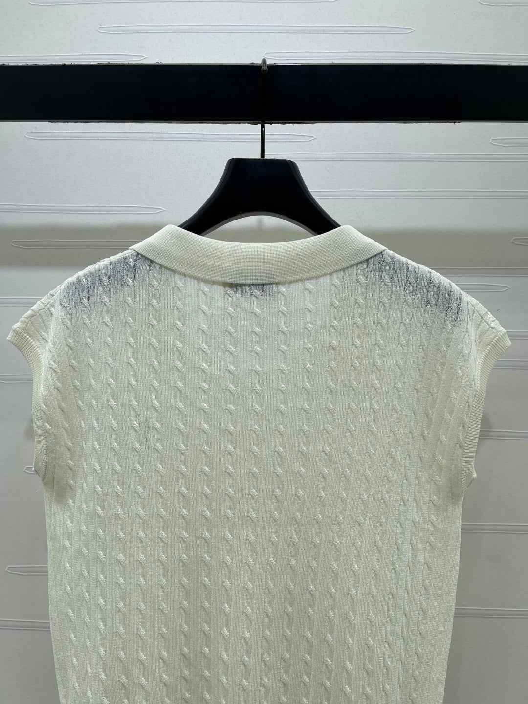YSL Polo Collar Knit Vest Knit 392664