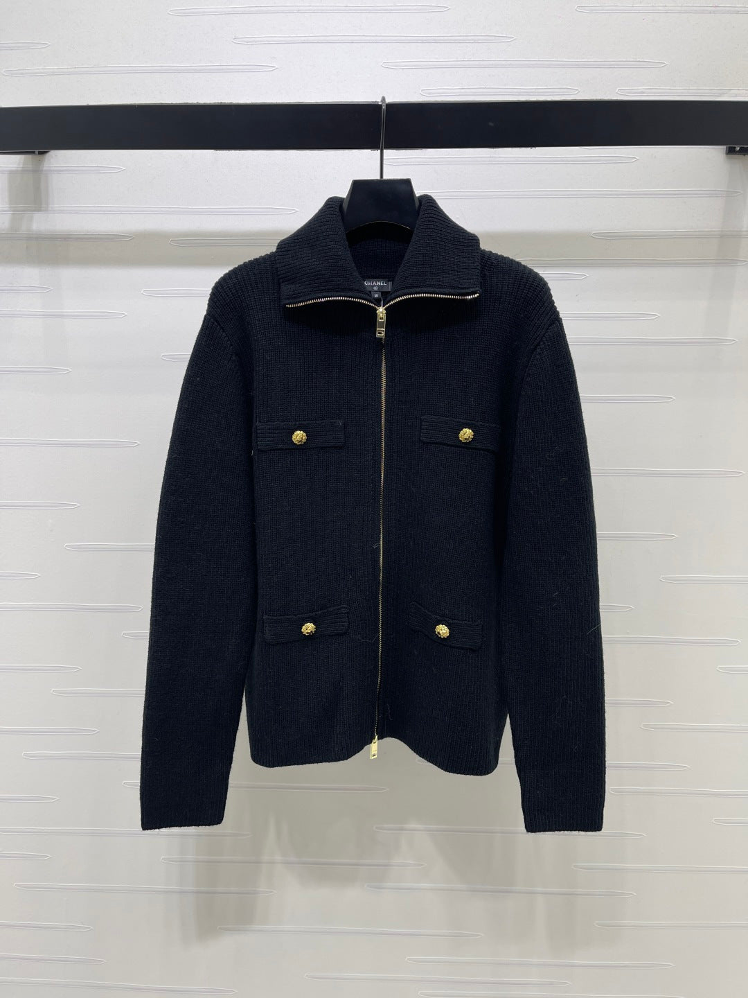 CC 26s Zip Up Cardigan Cashmere Blend Knit 439795